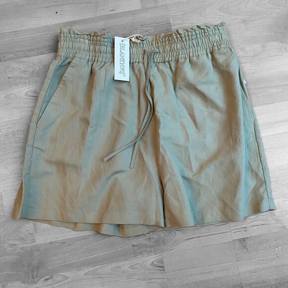 BLANKNYC Linen Shorts Paperbag Waist Sz L NWT - Picture 1 of 3